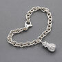 Pineapple Chunky Silver Charm Pendant, thumbnail 4 of 9