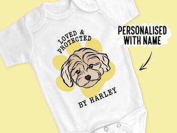 Maltipoo Baby Onesie, 2 of 6