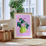 Pears Art Print Lilac, thumbnail 2 of 5