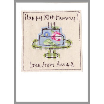 Personalised Cake Birthday Card For Her, 8 of 12
