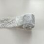 Chiffon Wedding Ribbon With Frayed Edge Silver 5m Roll, thumbnail 5 of 6