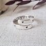Forever Love Heart Adjustable Silver Ring, thumbnail 5 of 9