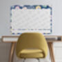 Wall Planner 2026 | Colourful Navy Floral Pattern | 2026 Yearly Planner | Year To View With Horizontal Monthly Planners And Notes, thumbnail 2 of 2
