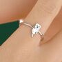 Sterling Silver Cute Little Otter Ring, thumbnail 1 of 12