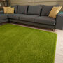 The Rugs Plain Green Shaggy Rug, thumbnail 3 of 12