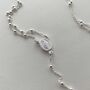 St Mary Rosary Necklace Silver Dinky Heart, thumbnail 3 of 4