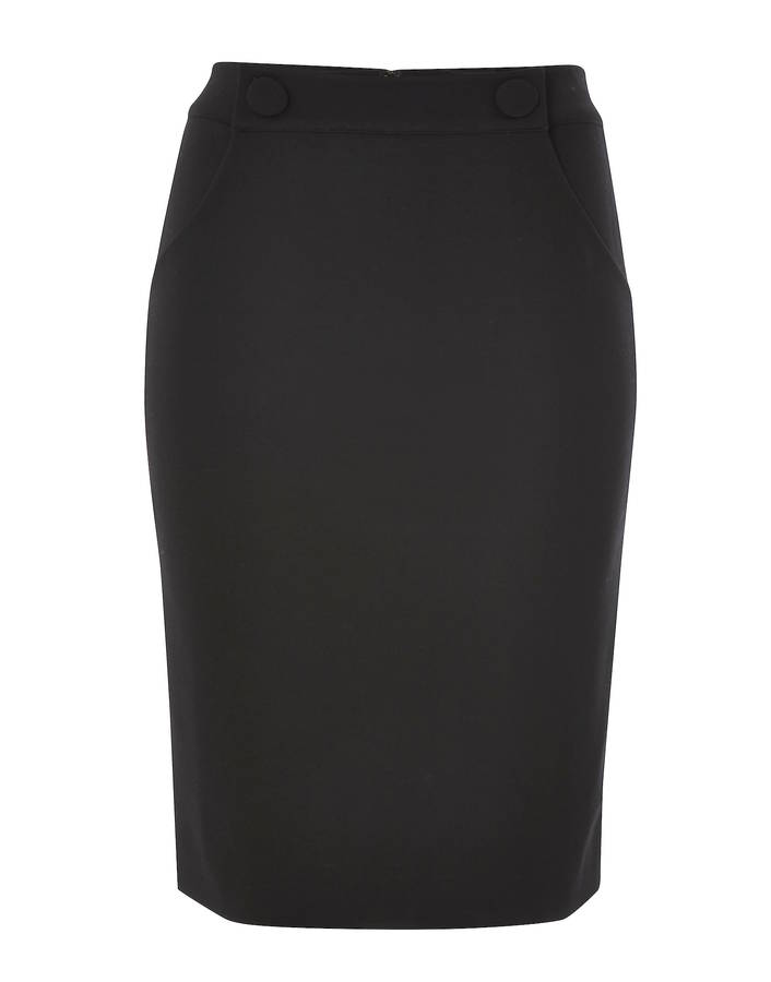 women's black tailored pencil skirt by lullilu | notonthehighstreet.com