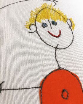 Your Child's Drawing On A Cushion, 9 of 12