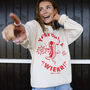 You’re Onto A Wiener Women’s Hot Dog Graphic Sweatshirt, thumbnail 3 of 3