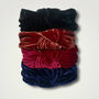 Luxurious Silk Velvet Headband In Black, thumbnail 2 of 3