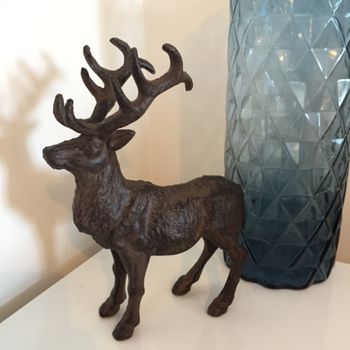 large resin stag garden ornament