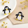 Girls Sterling Silver Penguin Stud Earrings, thumbnail 1 of 8