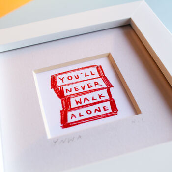 You'll Never Walk Alone Liverpool Mini Art Print, 5 of 9