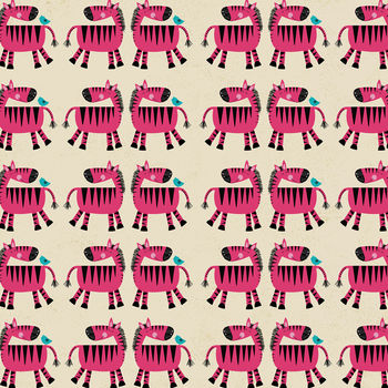 Pink Zebra Giftwrap X Two Sheets, 2 of 3