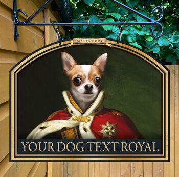 Dog Inn Royal Personalised Home Pub Sign Man Cave Sign, 2 of 8