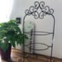 Vintage Brown Metal Three Tier Cake Display Holder Stand, thumbnail 2 of 4