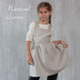 Linen Pinafore | Matching Personalized Aprons For Kids, thumbnail 4 of 12