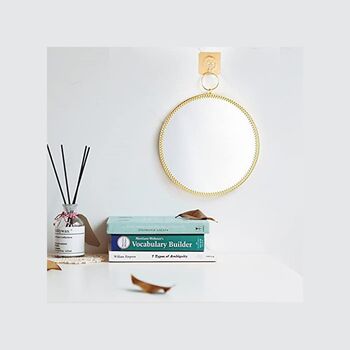 Metal Frame Wall Hanging Decorative Round Mirror, 8 of 11