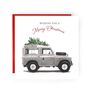 Merry Christmas Land Rover Christmas Card, thumbnail 1 of 4