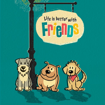 Friendship Card ‘Life Is Better With Friends’, 2 of 4