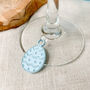 Set Of Leather Easter Wine Glass Charms, thumbnail 2 of 4