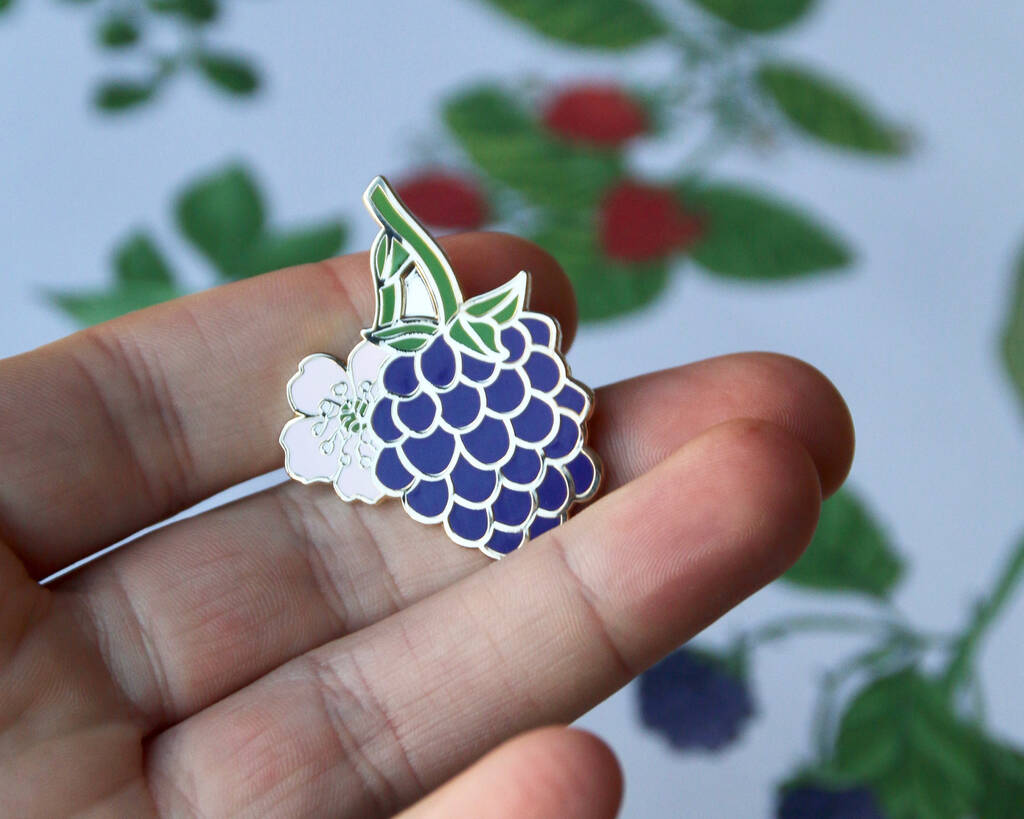 Blackberry Enamel Pin, 1 of 1