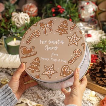 Personalised Christmas Eve Santa’s Cookie Tin, 3 of 3