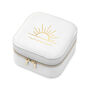 Sunset White Square Travel Jewellery Case, thumbnail 10 of 10