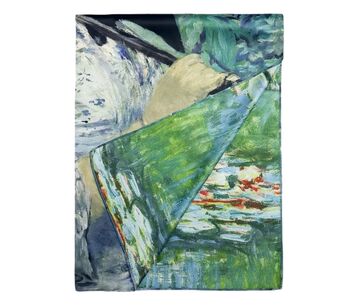 Reversible Monet And Manet Silk Blend Scarf, 5 of 8