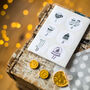Monochrome Illustrated Advent Stickers And Bags, thumbnail 4 of 9