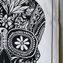 Skull Tea Towel | Day Of The Dead Dish Towel, thumbnail 6 of 9