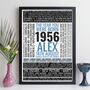 Personalised 70th Birthday Print Gift Year Facts 1956, thumbnail 11 of 12