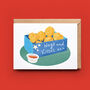 Chicken Nuggets Valentine Card, thumbnail 1 of 2