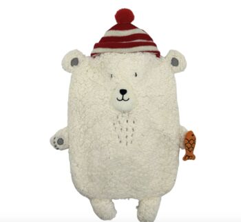 Cosy Polar Bear Hot Water Bottle, 3 of 6