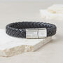 Mens Personalised Dad / Daddy Est. Leather Bracelet, thumbnail 4 of 7