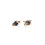 Birthstone Stud Earrings Gold Plated Sterling Silver, thumbnail 2 of 12