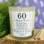 Personalised 60th Magical Years Anniversary Candle, thumbnail 3 of 11