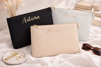 Personalised Saffiano Leather Document Briefcase Laptop Case Sleeve, 2 of 4