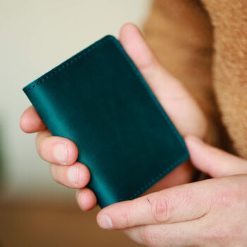 Men's Genuine Leather Card Holder Folded Design, 3 of 12