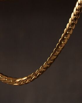 Collar Chain 18 K Gold Plated Necklace, 7 of 7