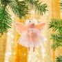 Pink Princess Fairy Mouse Hanging Decoration, thumbnail 3 of 4