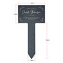 Personalised Large Wreath Memorial Slate Plant Marker, thumbnail 7 of 8