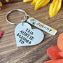 This Auntie Belongs To Heart Shaped Keyring. Swarovski Birthstones, thumbnail 7 of 8