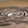 Silver Feather Stud Earrings Nature Inspired, thumbnail 1 of 3