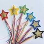 Gold Star Rainbow Ribbon Gift Wand, thumbnail 4 of 11