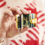 Personalised Leather Eight Photo Mini Book Keyring For Dad With Hot Stamped Initials, Name Or Date, thumbnail 10 of 11
