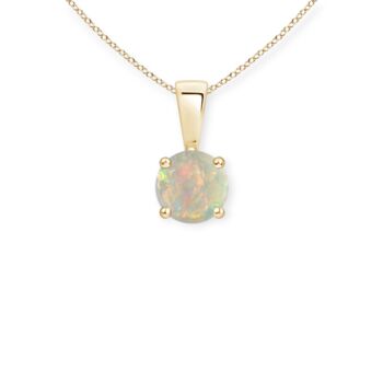 Genuine White Fire Opal Necklace In 9ct Gold, 3 of 12