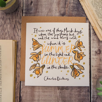 Charles Dickens March Birthday Card, 2 of 2