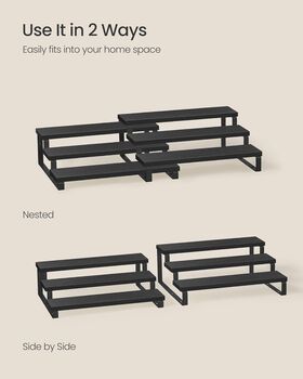 Two Piece Expandable Spice Rack Shelf Set, 6 of 8