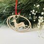 Reindeer Personalised Christmas Tree Ornament, thumbnail 2 of 3